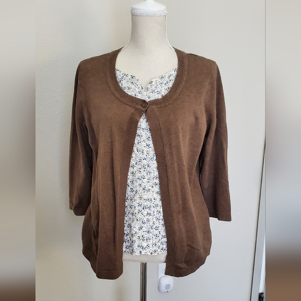 Christopher And Banks Layered Longsleeve Shirt